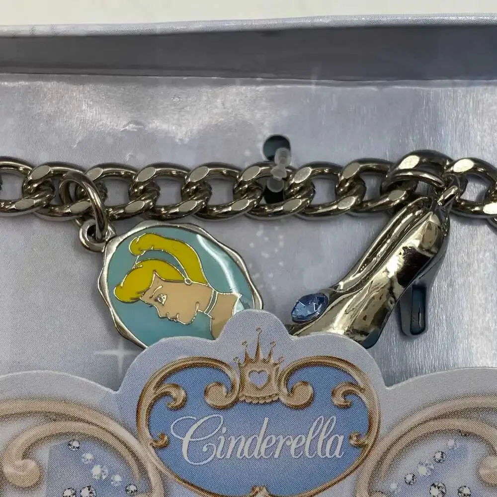 Disney Silver Cinderella Charm Bracelet | Kids OS Regular